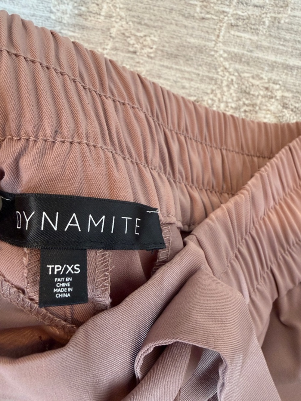 Mauve Drawstring Jogger Dress Pants - Picture 2 of 3
